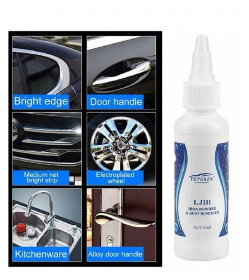 Car Paint Wheel Iron Powder Rust Remover Cleaning Tool 50 ML