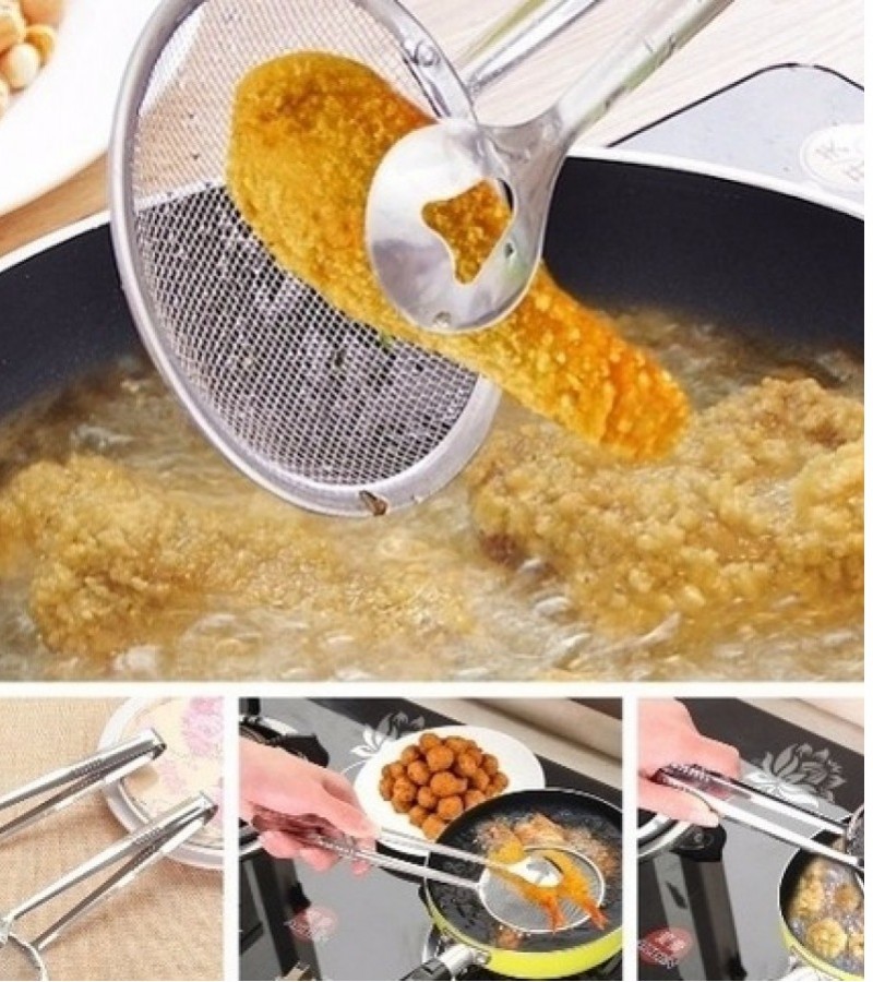 Frying Tong/Oil Drainer